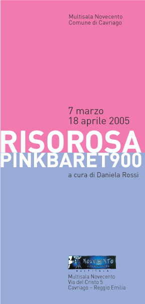 RISO ROSA PINKABARET900 - ALEXANDRA FILOTEI - PAOLA MACCARIO